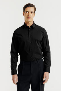 Chemise regular unie coton