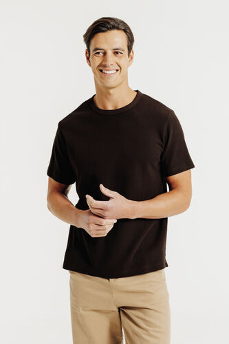 Tee shirt matière gaufrée