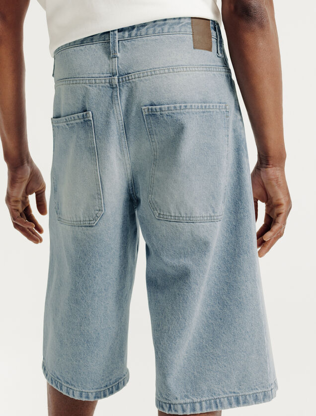 Lange denim bermuda