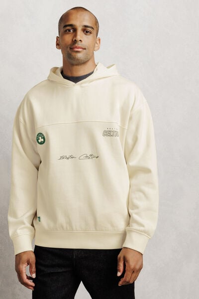 Sweat &agrave; capuche brod&eacute; Boston Celtics licence NBA