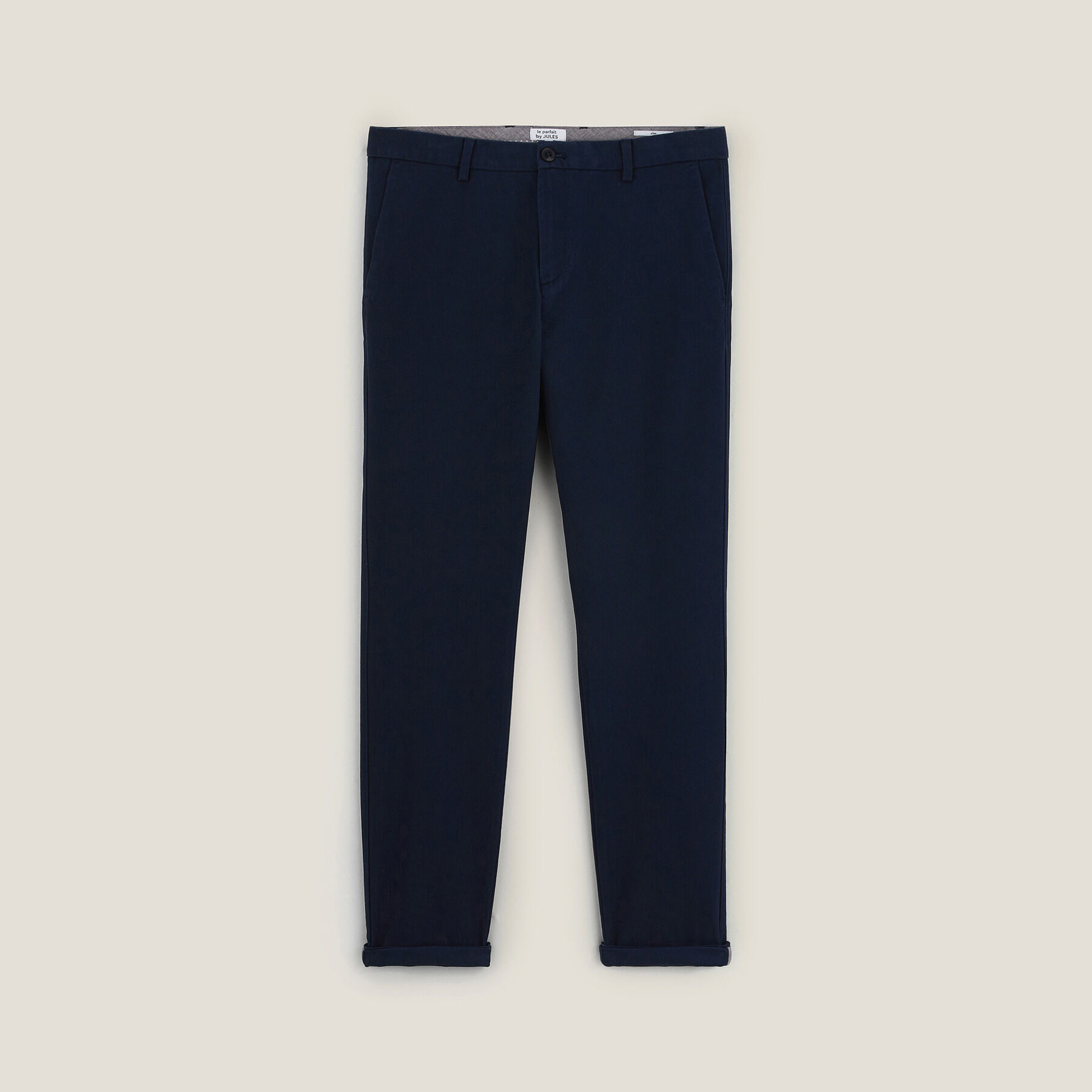 Pantalon chino slim urbain le parfait by JULES Bleu fonce Jules