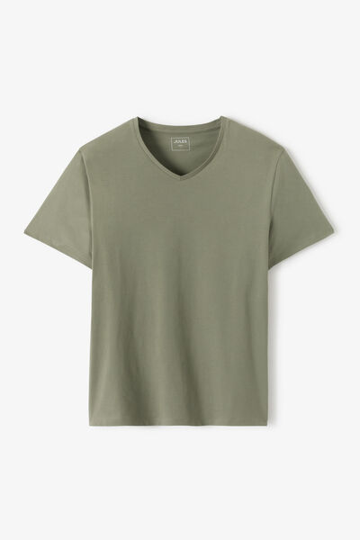 Tee shirt col V en coton
