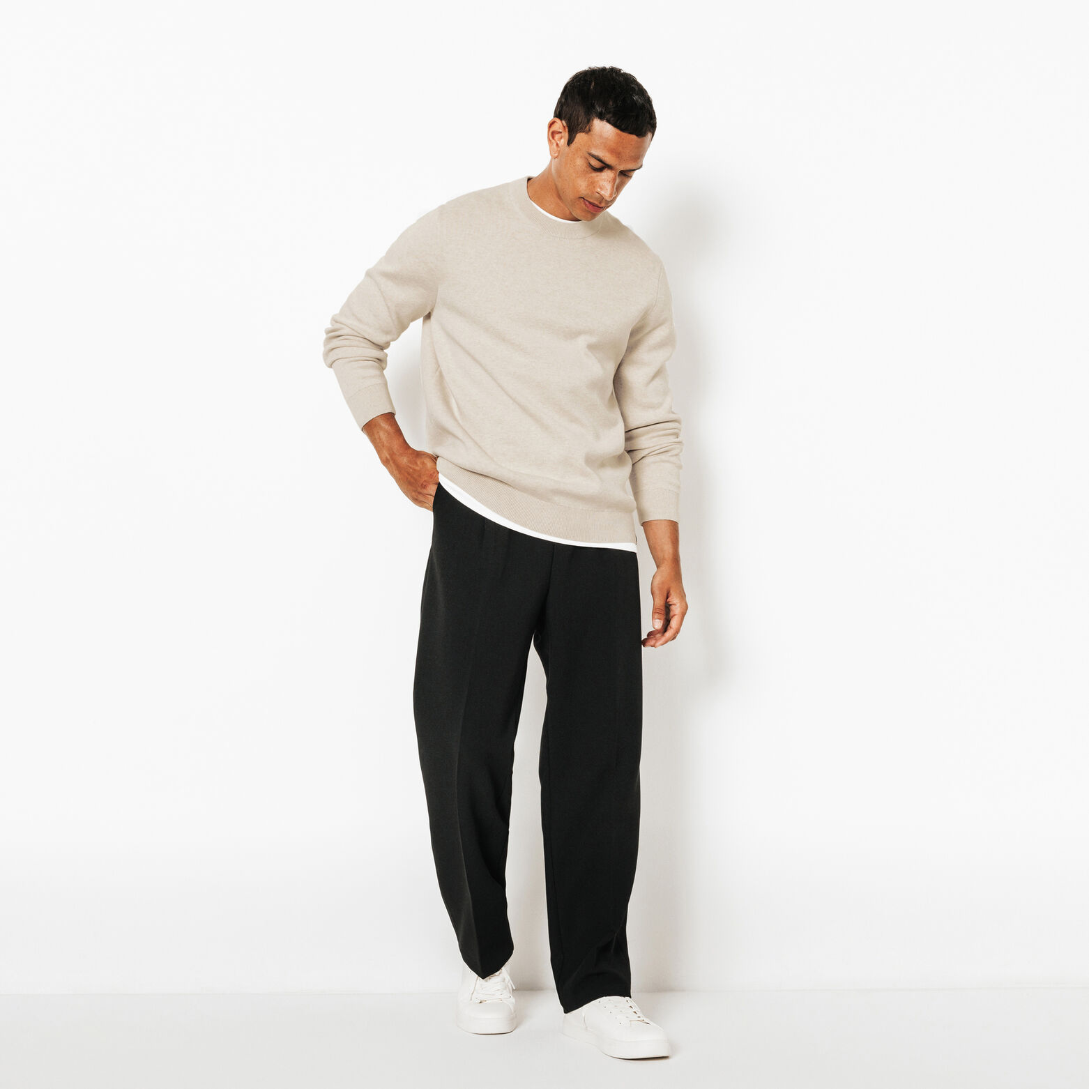 "Le Parfait by JULES" trui met ronde hals