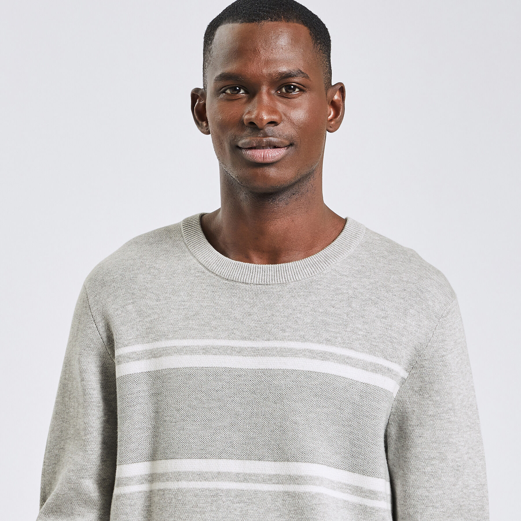 Colorblock trui outlet