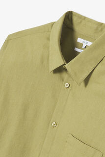 Chemise en coton lin unie