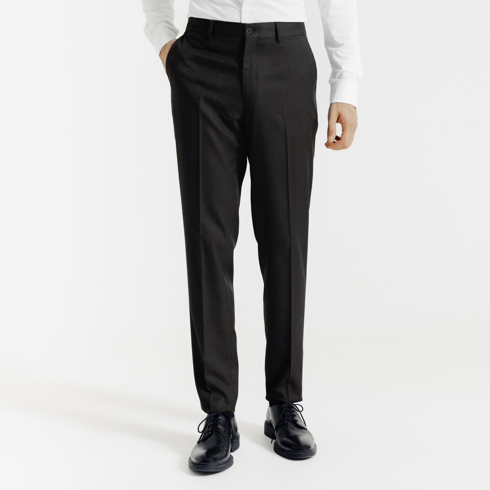 Pantalon de costume slim uni