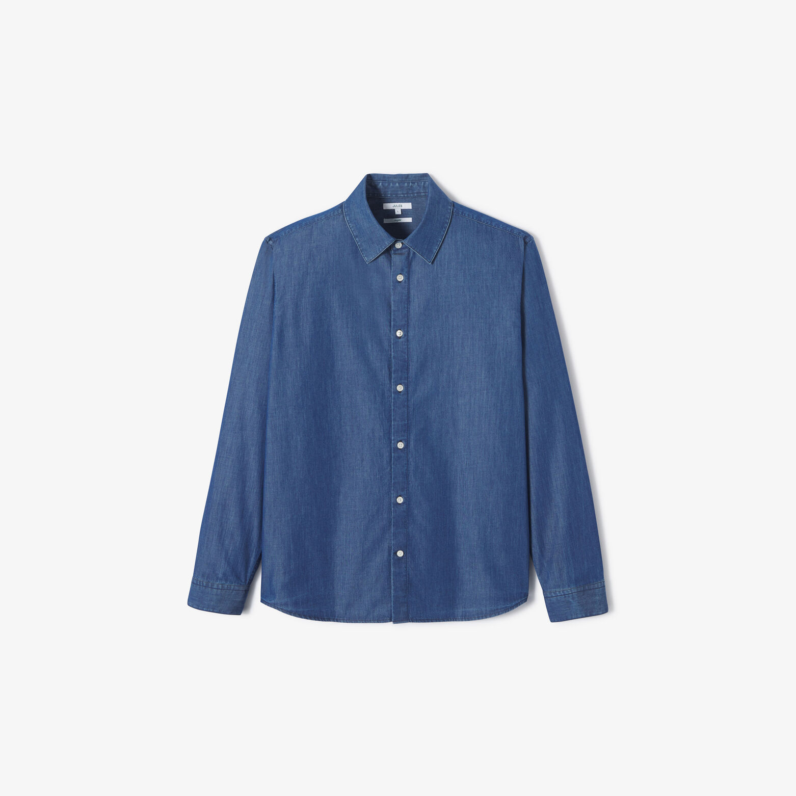 Chemise regular coton unie