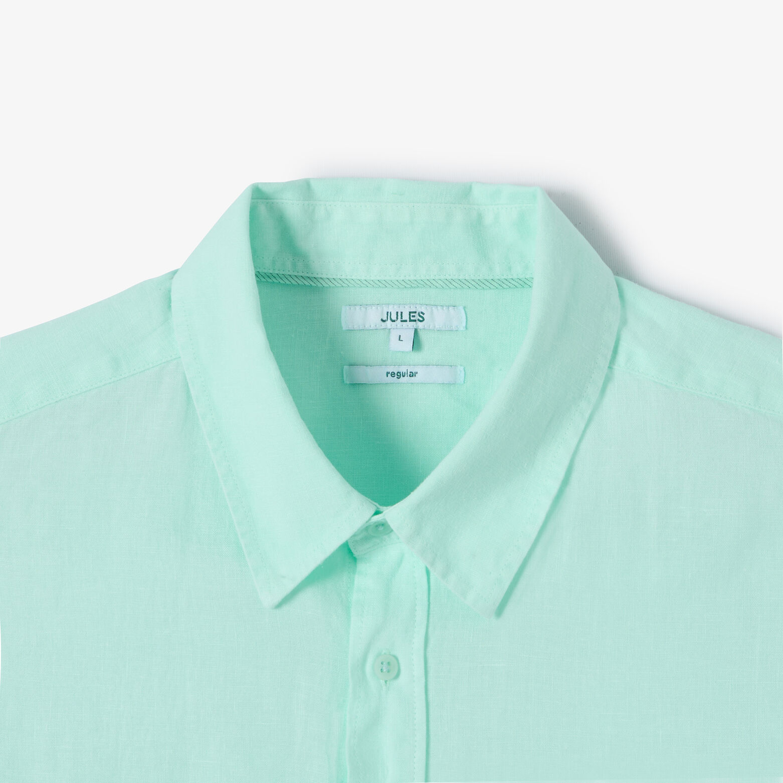 Chemise 100% lin regular unie