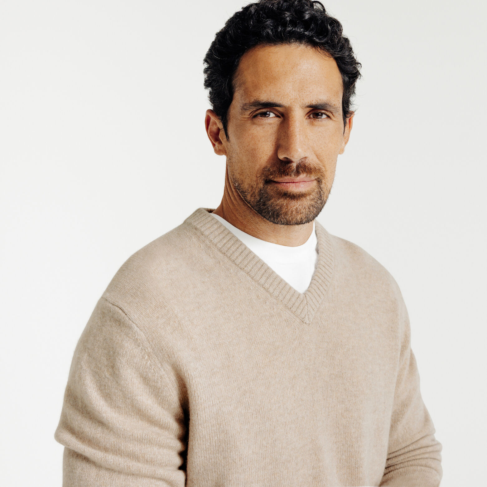 Pull col v lambswool