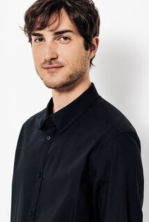 Chemise en coton col semi italien