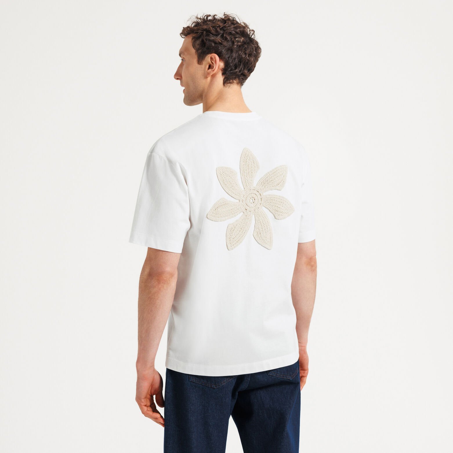 Tee shirt macram&eacute; dos