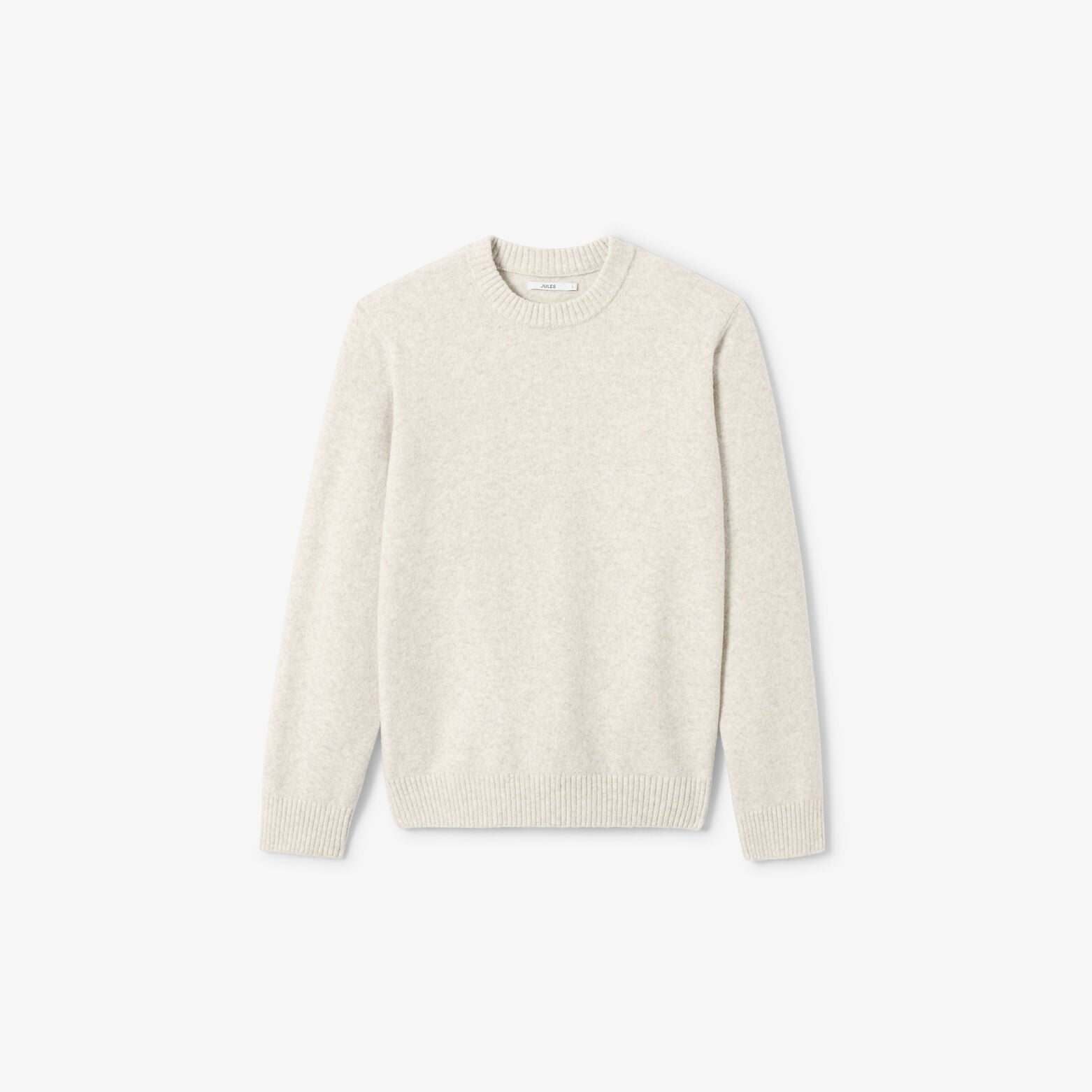 Pull col rond mousseux coton majoritaire