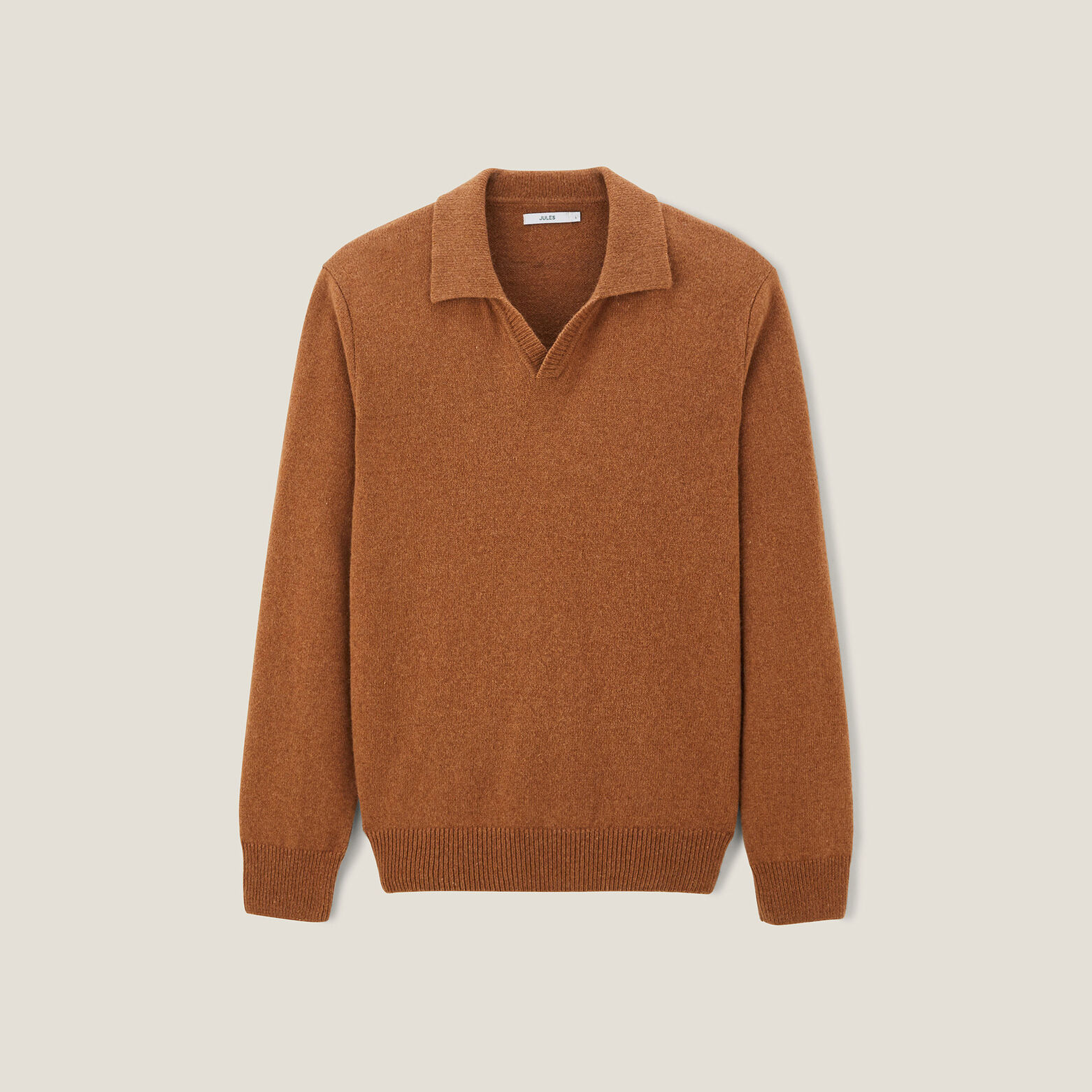 Polo en maille col resort