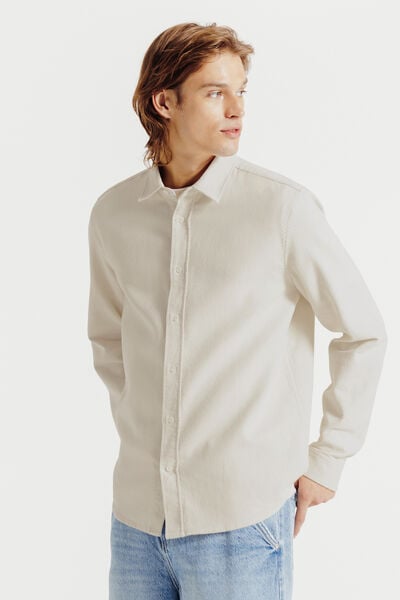 Chemise en coton gaufrée