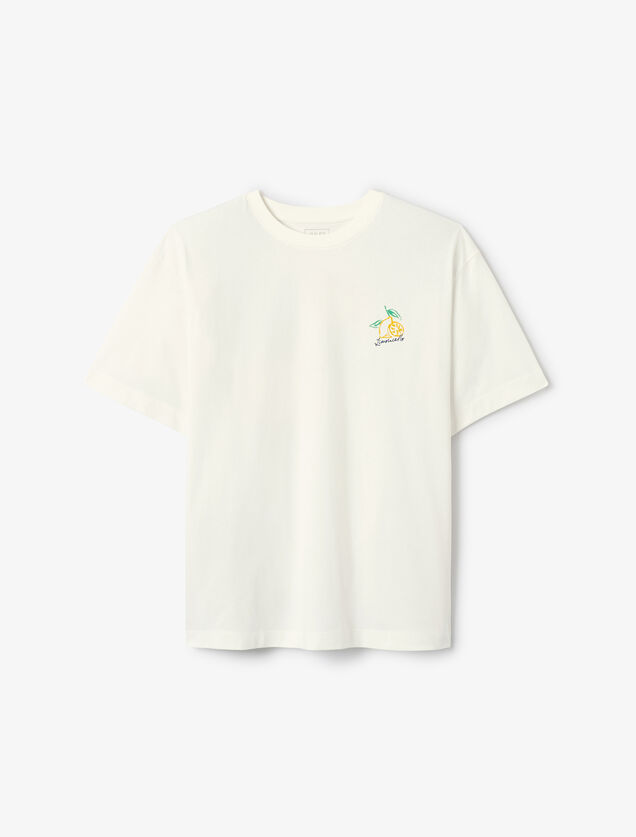 T-shirt met Limoncelloprint voor en achter