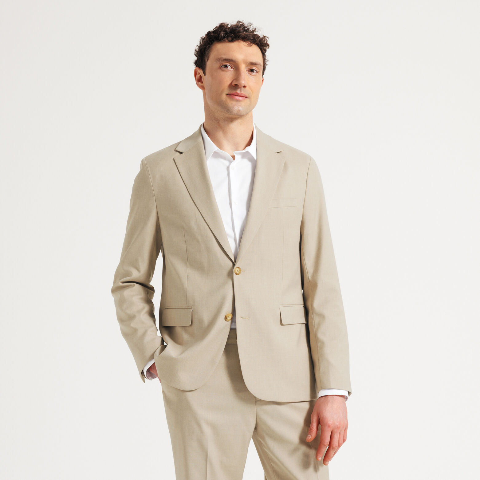 Veste de costume confort tissage twill