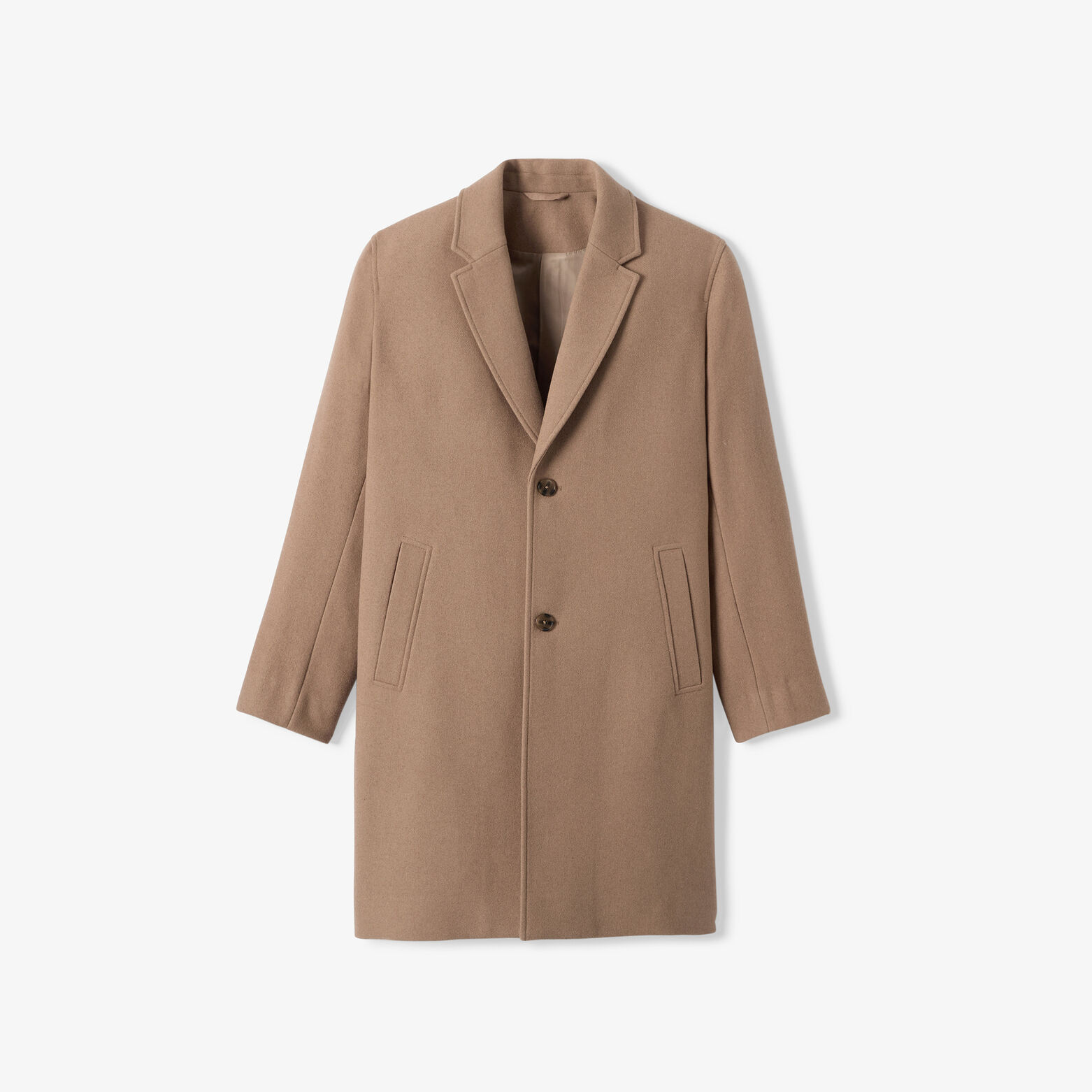 Manteau contenant de la laine col tailleur