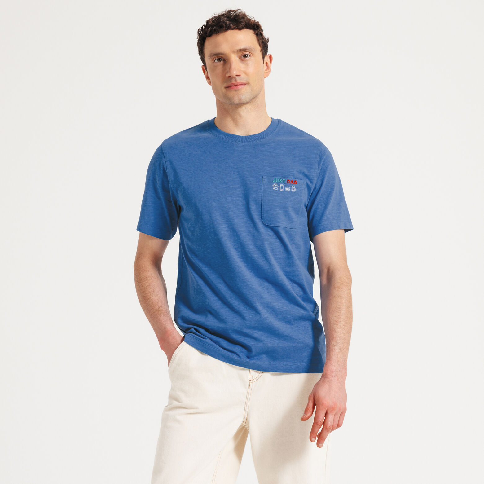 Tee shirt f&ecirc;te des p&egrave;res poche imprim&eacute;e