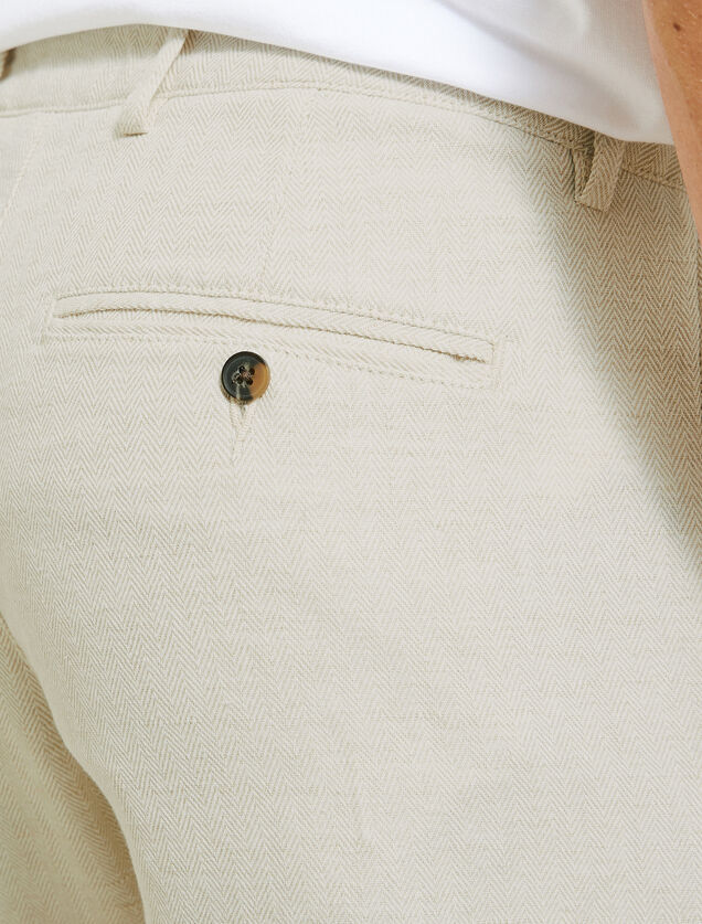 Bermuda à motif chevron