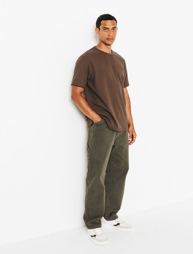 Tee shirt mati&egrave;re gaufr&eacute;e