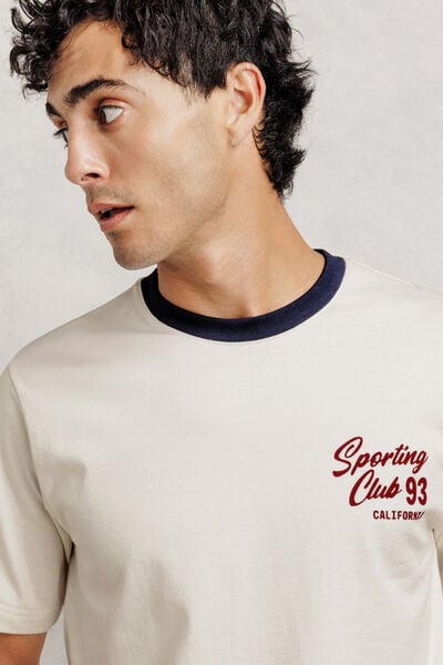 Tee shirt imprim&eacute; devant dos 100% coton