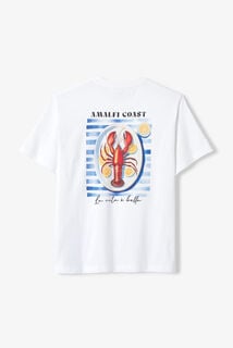 T-shirt met print voor- en achteraan