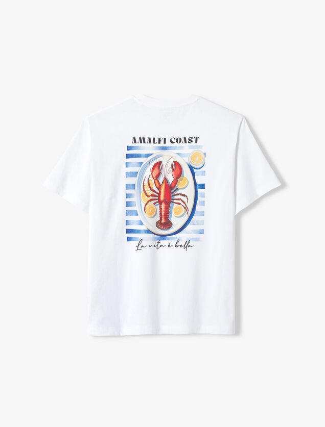 T-shirt met print voor- en achteraan