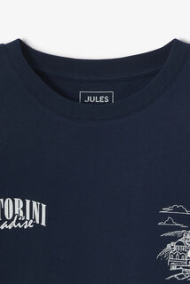 Tee shirt imprimé devant dos paysage