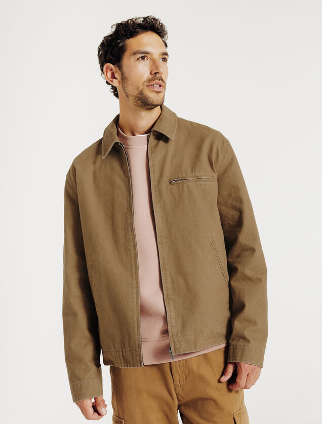 Blouson mi-saison col chemise