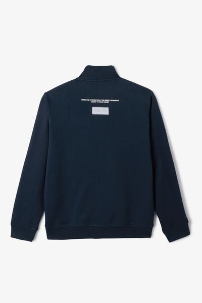 Sweat  zipp&eacute; col montant imprim&eacute;  devant dos