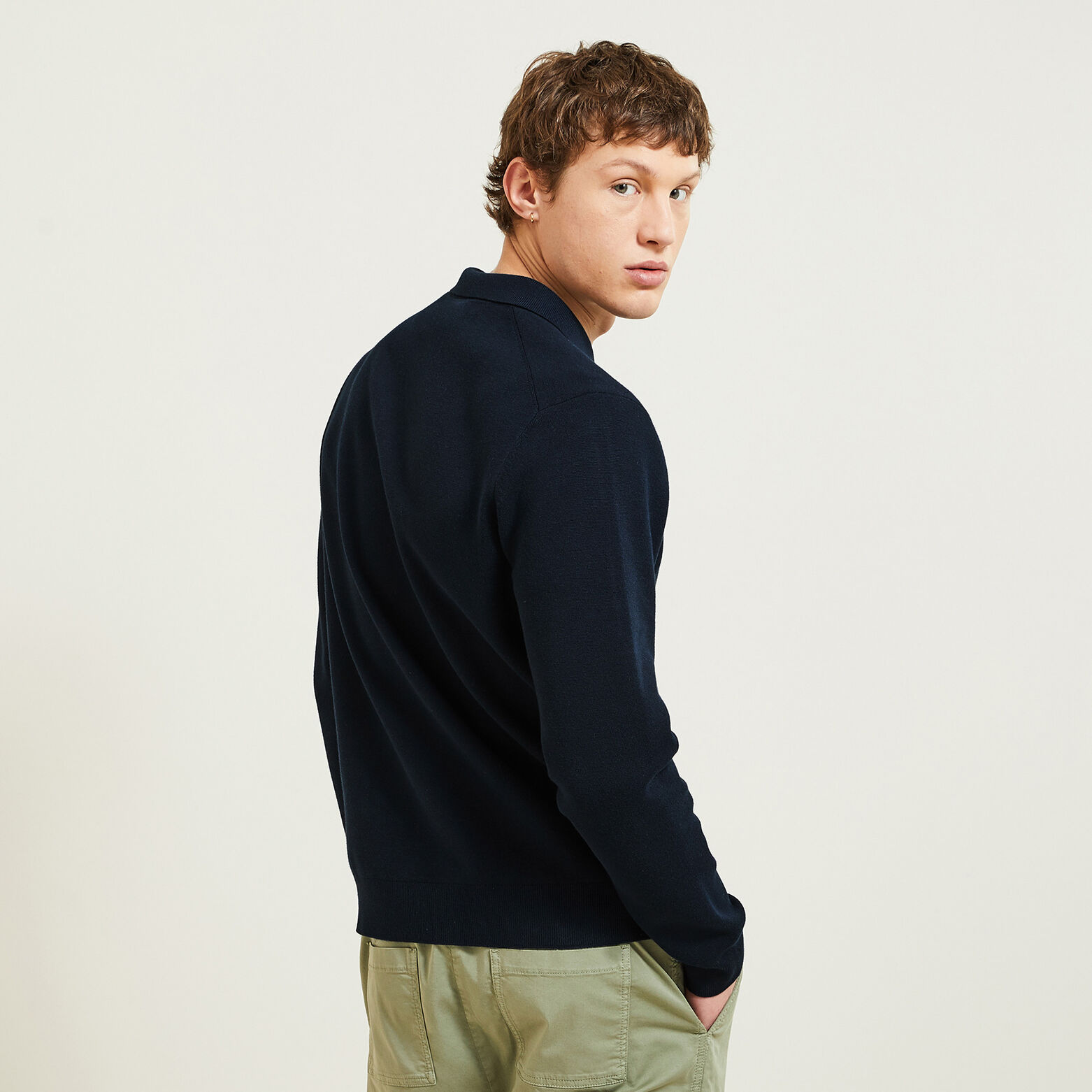 Gilet zippé col chemise