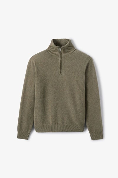Pull col camionneur mousseux