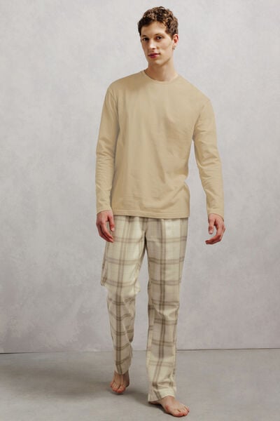Ensemble pyjama flanelle &agrave; carreaux