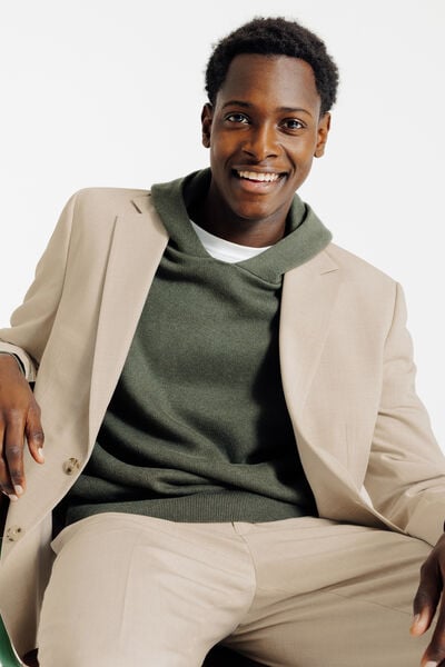 Tweekleurig comfort fit kostuumvest