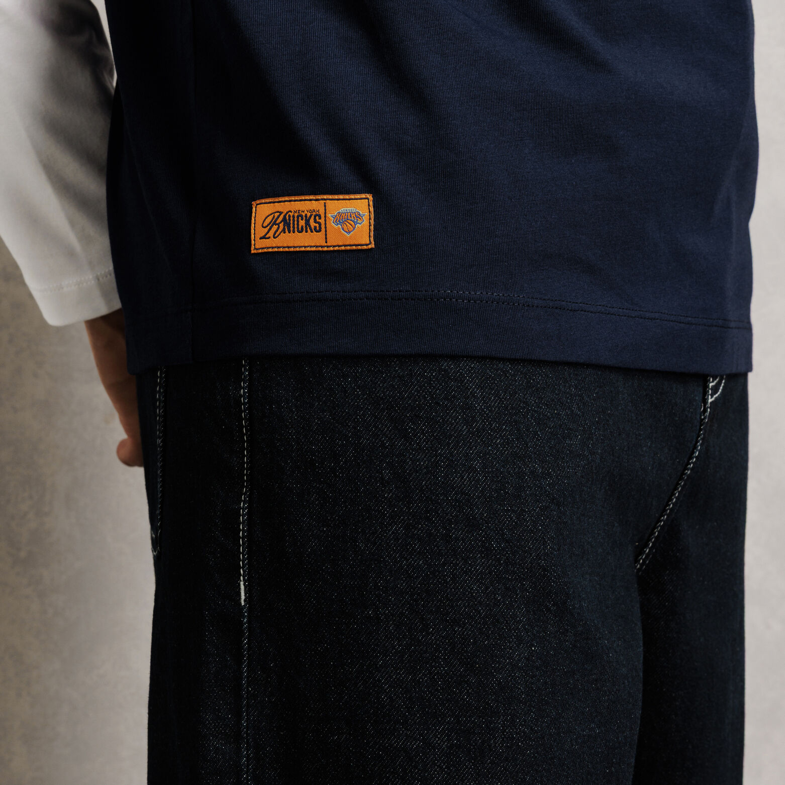T-shirt met print New York Knicks NBA-licentie
