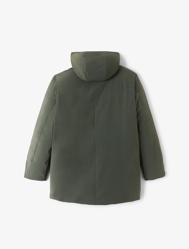 Parka longue &agrave; capuche