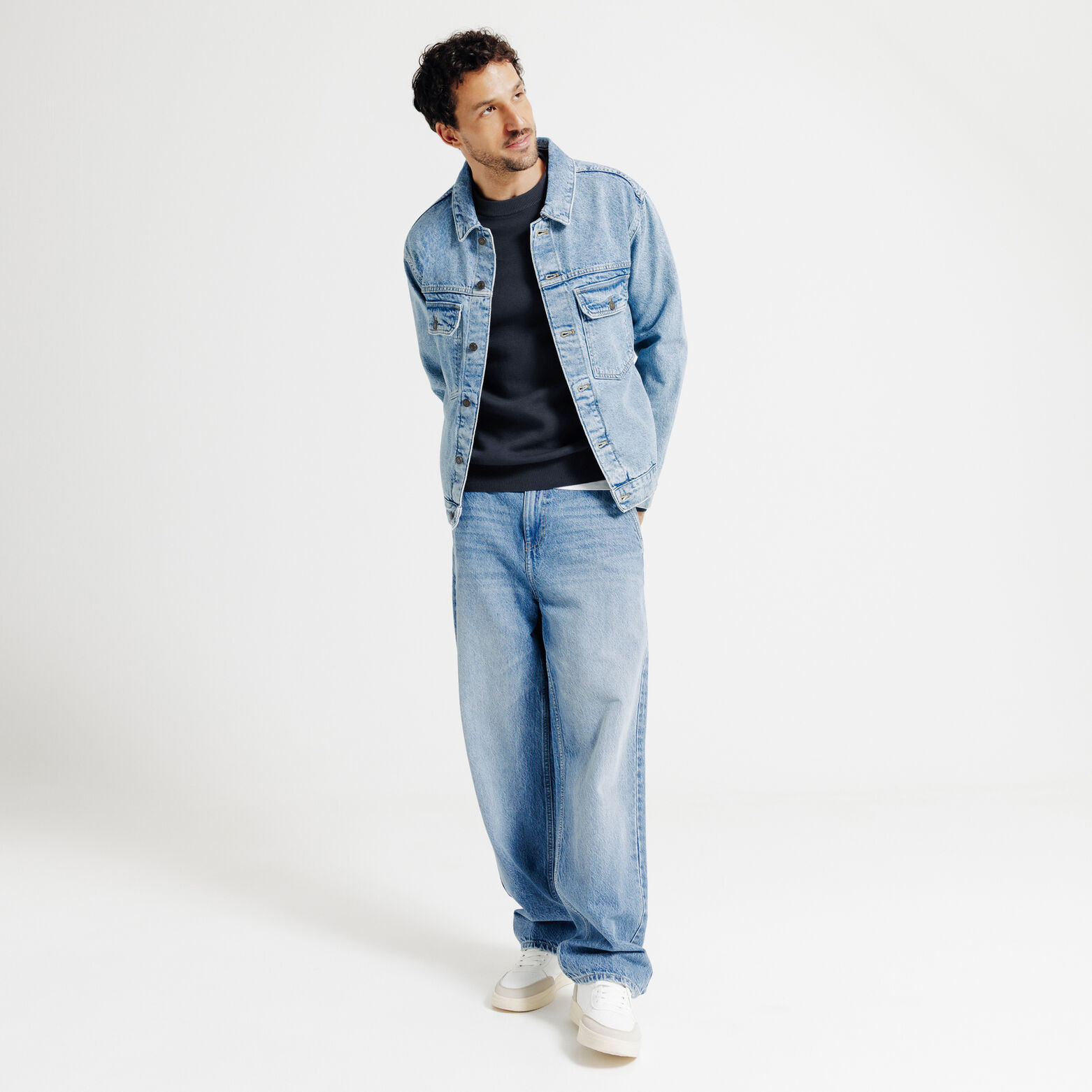 Pull col rond boutonn&eacute; "le parfait by JULES"