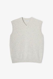 Pull col v sans manches