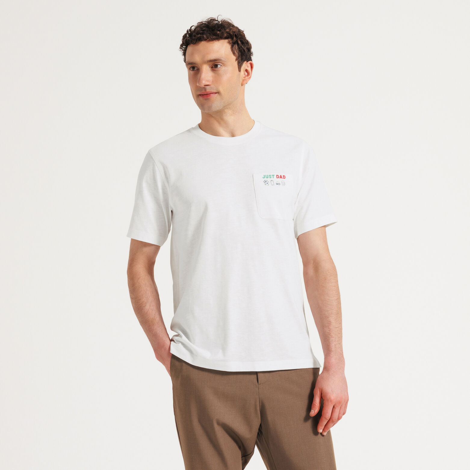 Tee shirt f&ecirc;te des p&egrave;res poche imprim&eacute;e