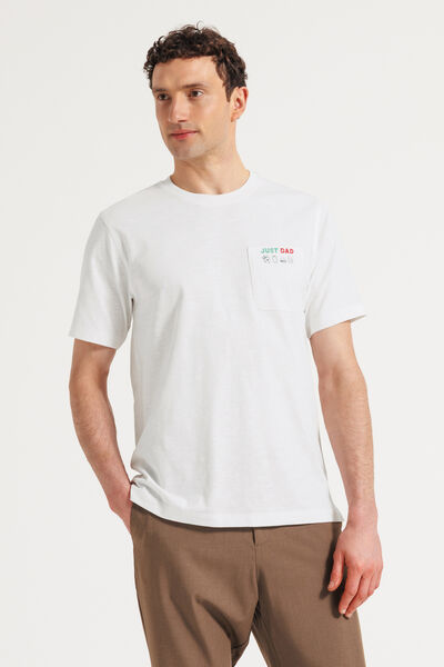 Tee shirt f&ecirc;te des p&egrave;res poche imprim&eacute;e