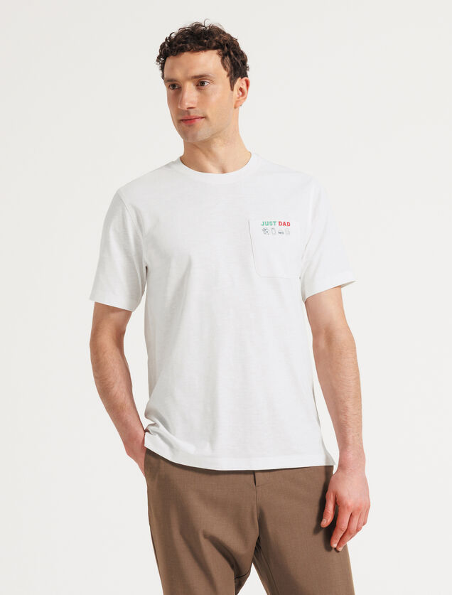 T-shirt voor Vaderdag, zak met print