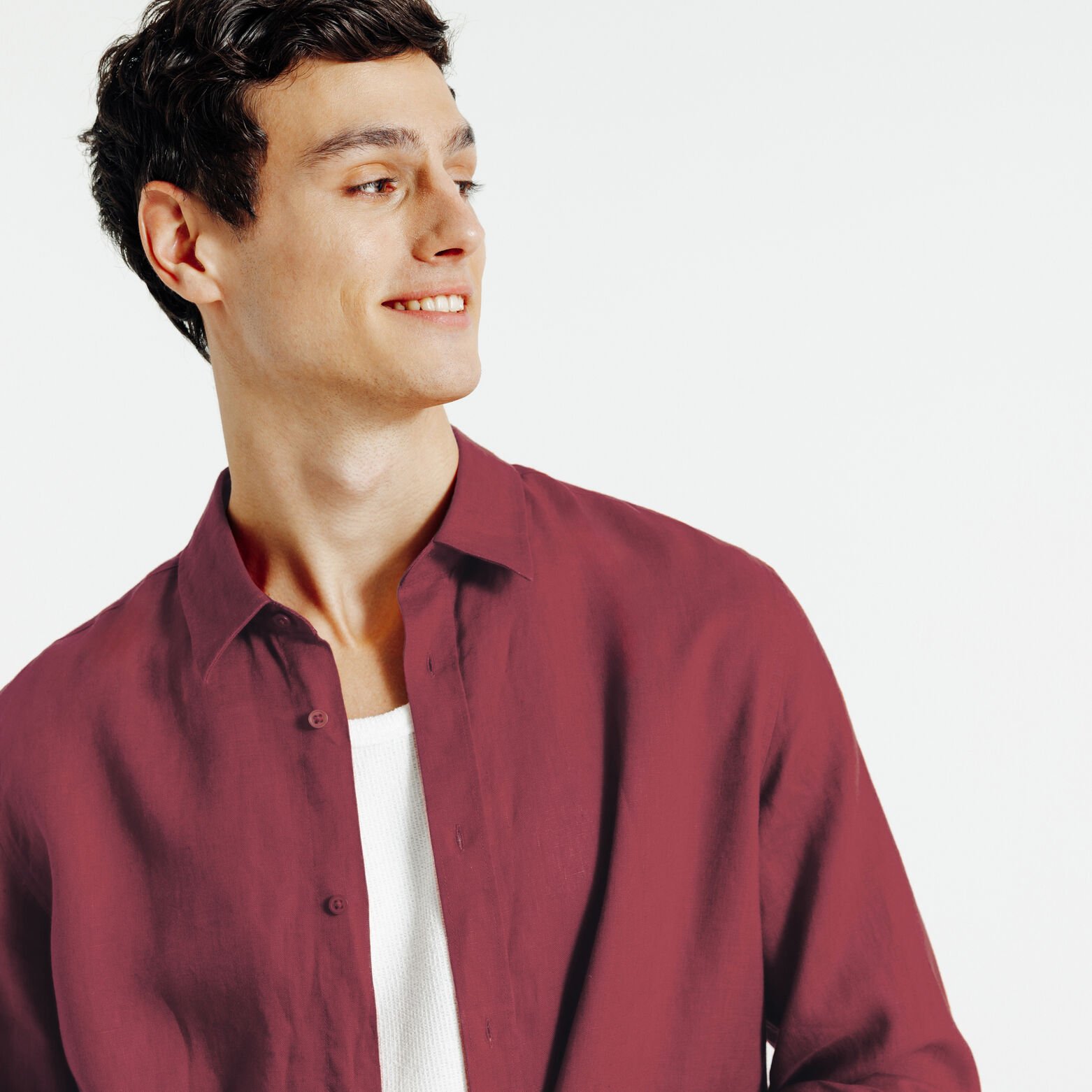 Chemise 100% lin unie