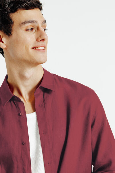 Chemise 100% lin unie