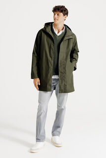 Parka longue waterproof &agrave; capuche