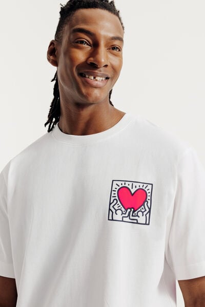 Tee shirt imprim&eacute; devant dos licence Keith Haring