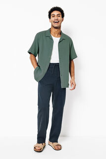 Chemisette en gaze de coton col requin