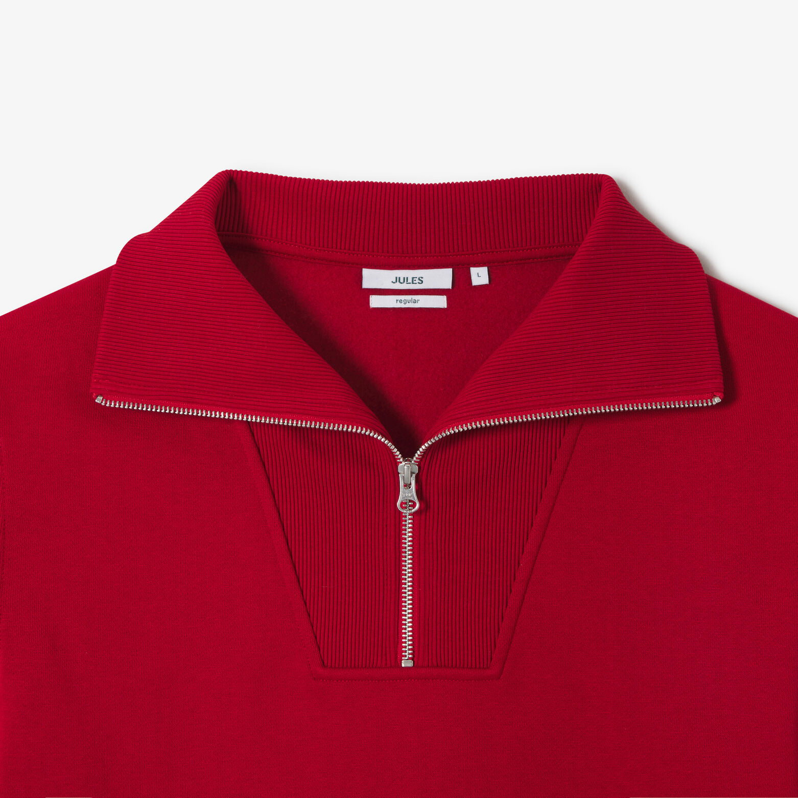 Sweat col camionneur zipp&eacute;