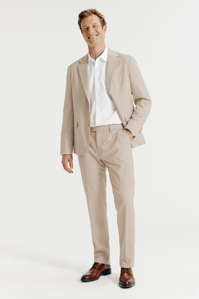 Pantalon de costume confort twill