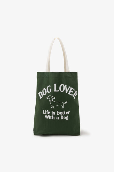 Tote bag en toile fantaisie chien