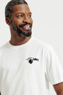 T-shirt met print voor- en achteraan
